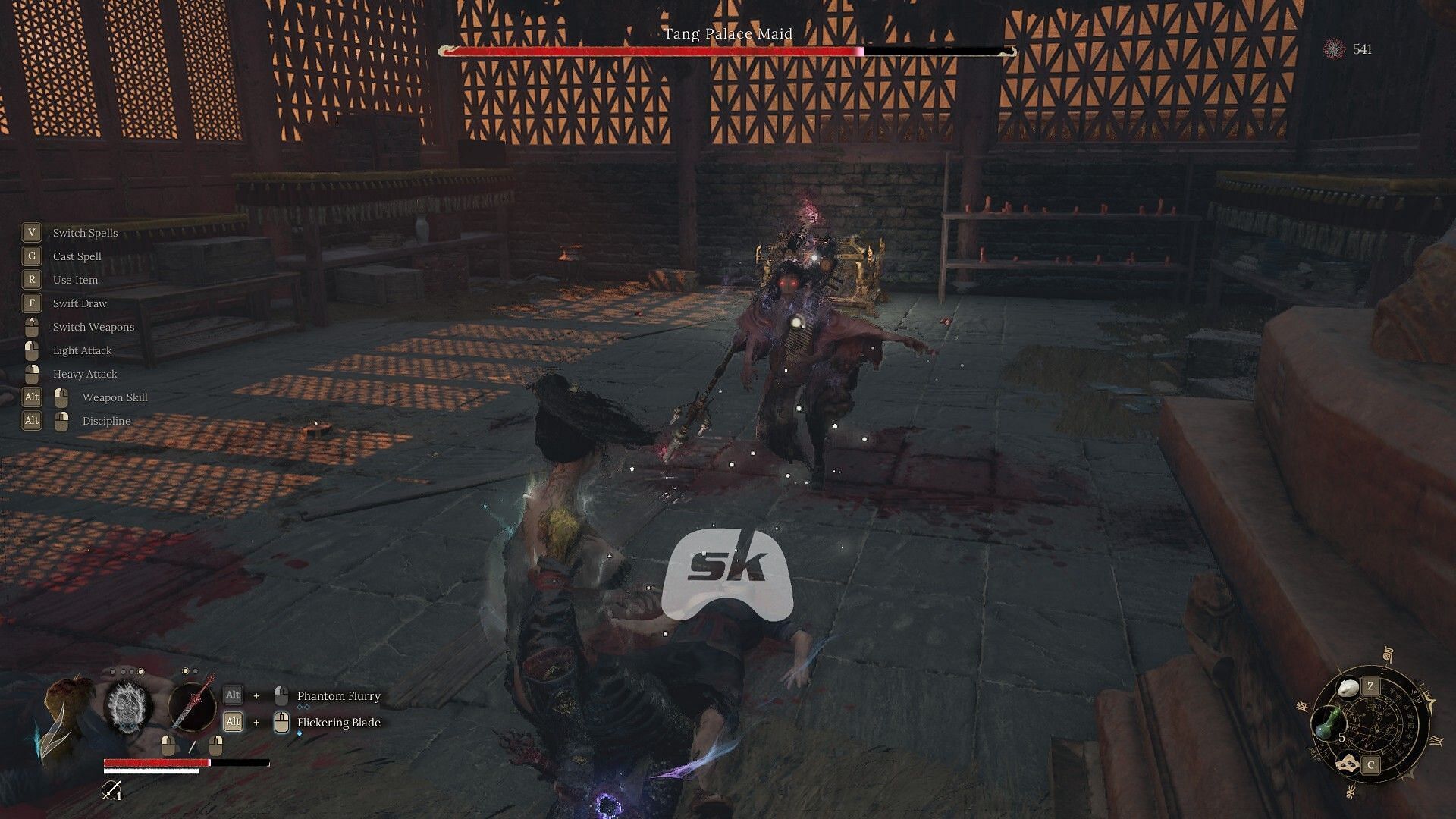 The second face-off with Maid in Wuchang: Fallen Feathers (Image via Sportskeeda Gaming || 505 Games)